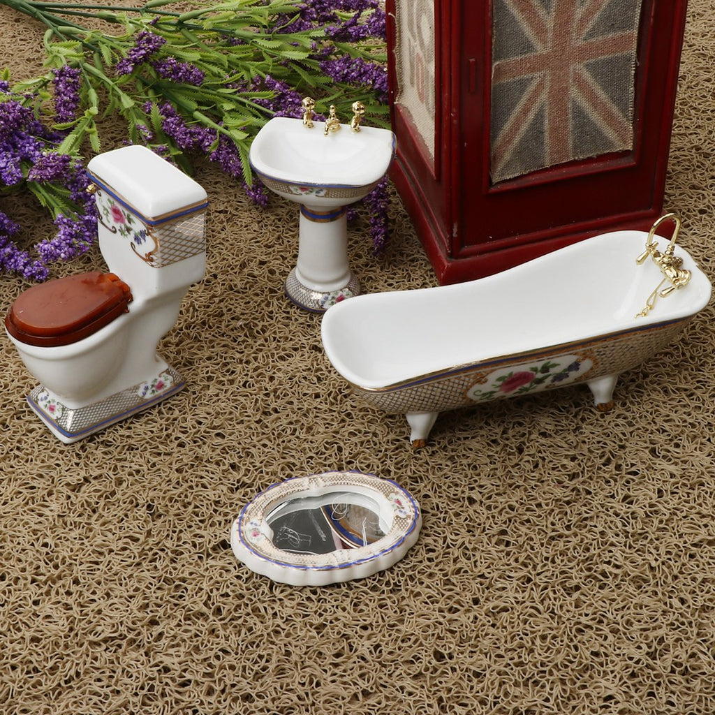 Dollhouse Ceramic Bathroom Set
