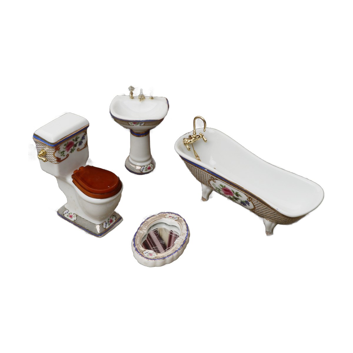 Dollhouse Ceramic Bathroom Set