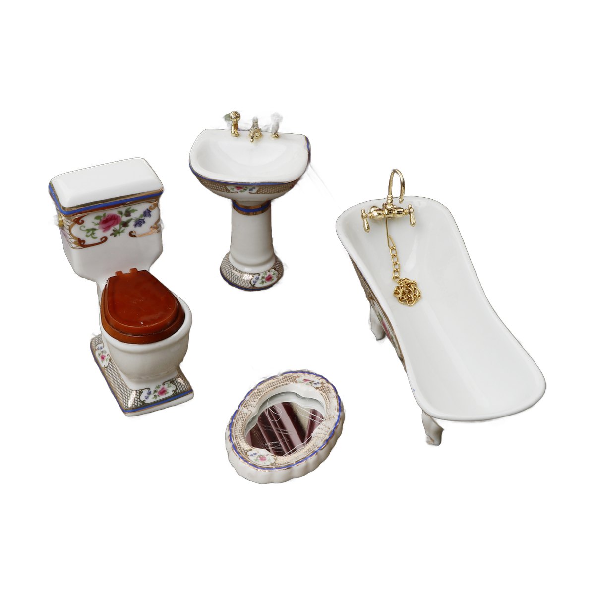 Dollhouse Ceramic Bathroom Set