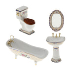 Dollhouse Ceramic Bathroom Set