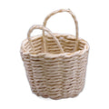 Dollhouse Mini Raffia Hand-held Flower Basket