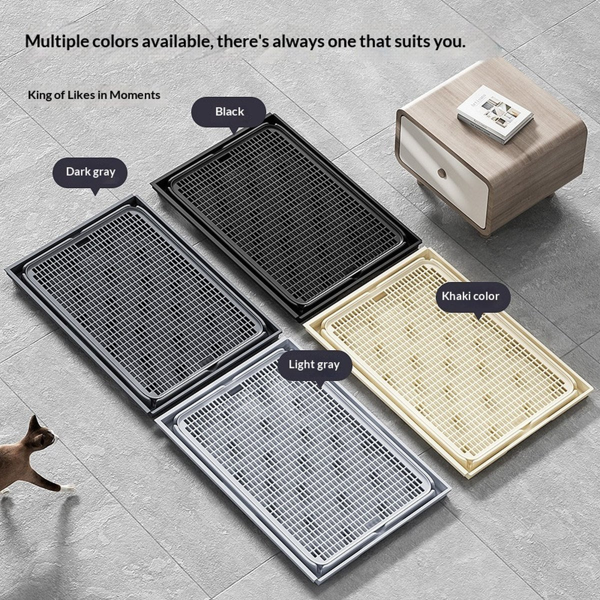 Double-layer Connectable Cat Litter Mat