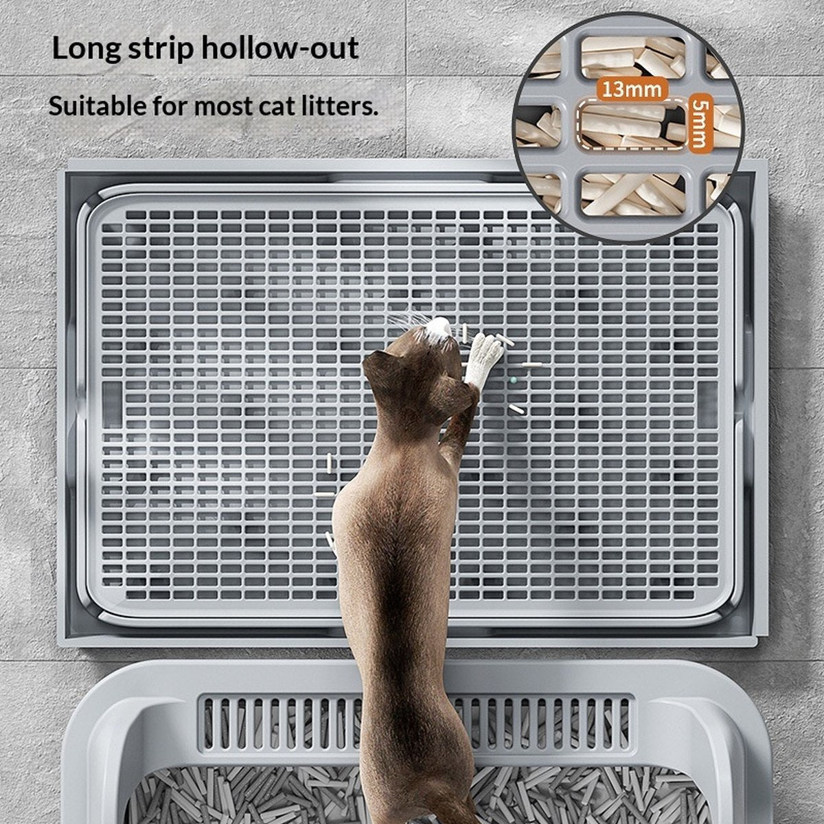 Double-layer Connectable Cat Litter Mat