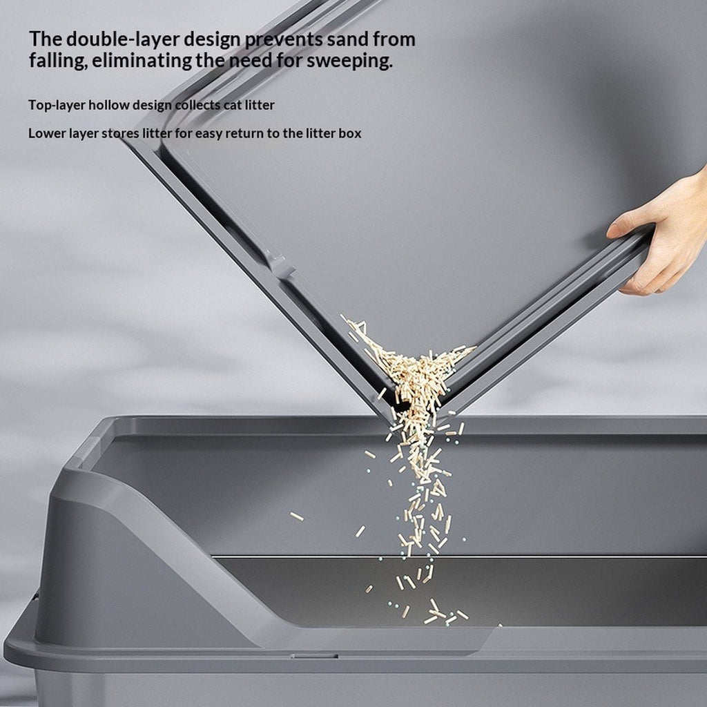 Double-layer Connectable Cat Litter Mat