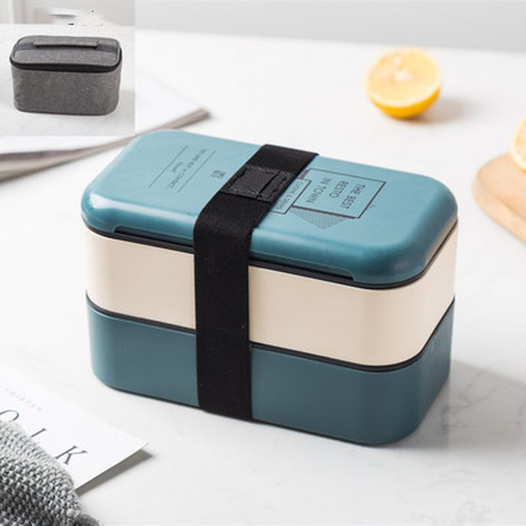 Double-layer Lunch Box Plastic Large Capacity Microwave