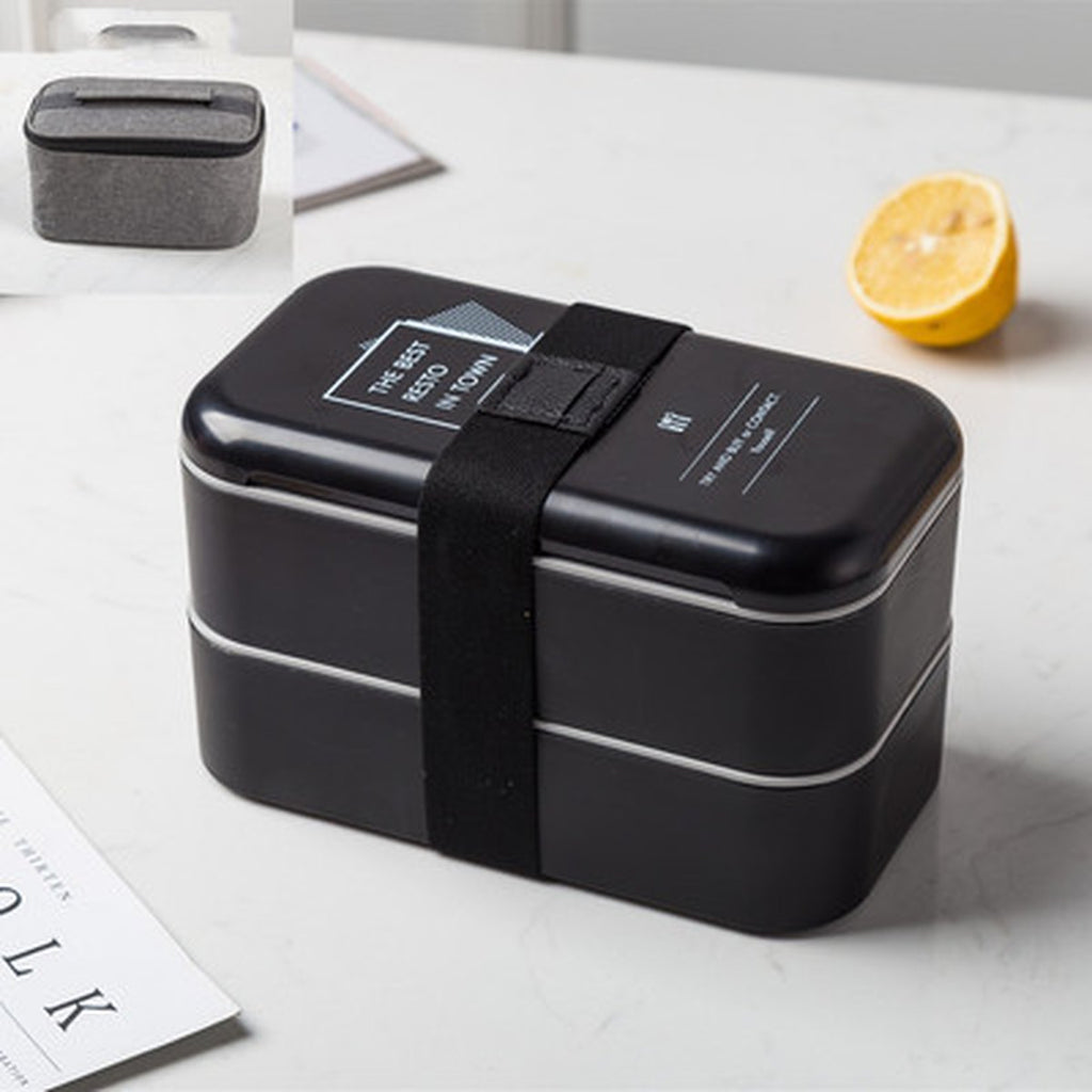 Double-layer Lunch Box Plastic Large Capacity Microwave