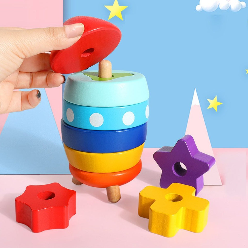 Double Rainbow Stacking Tower