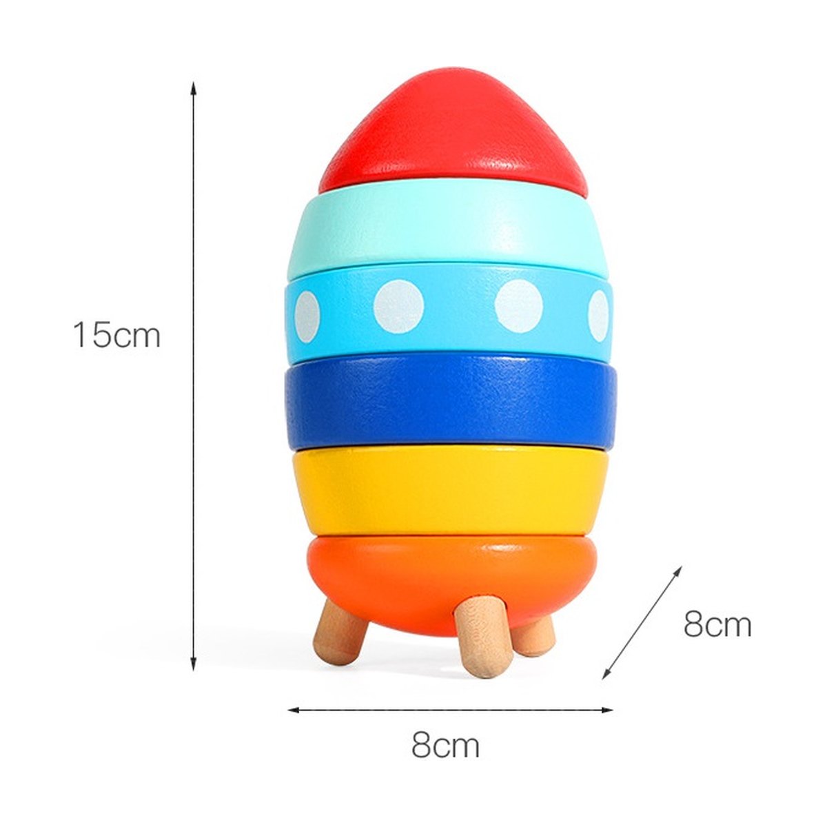 Double Rainbow Stacking Tower