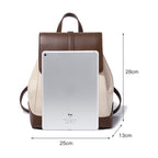 Drawstring Cowhide Backpack