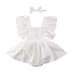Dress Onesie Baby Solid Color
