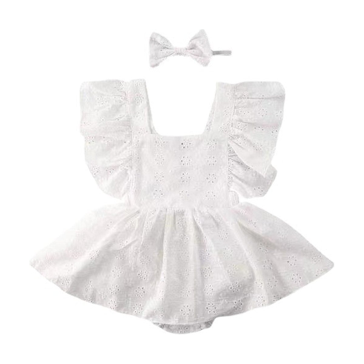Dress Onesie Baby Solid Color