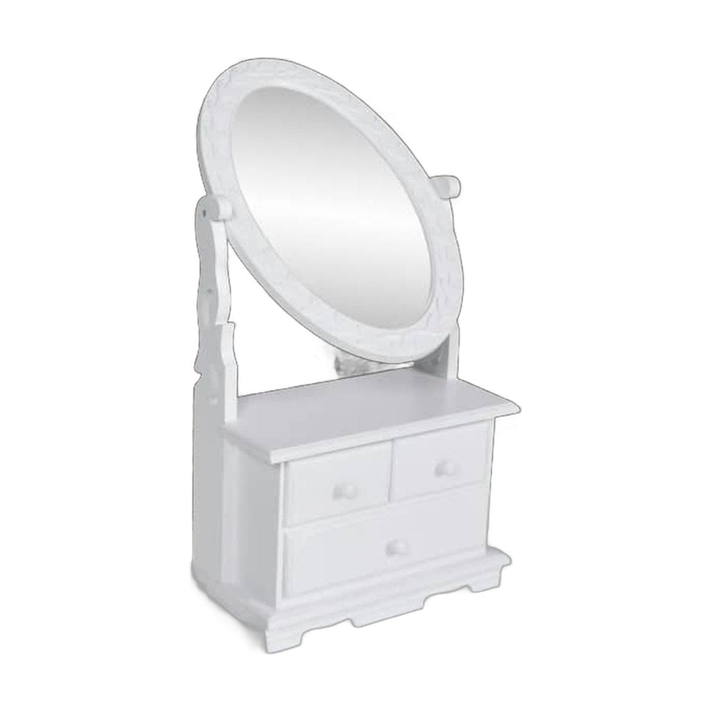 Dressing Table Oval Swivel Mirror Mdf