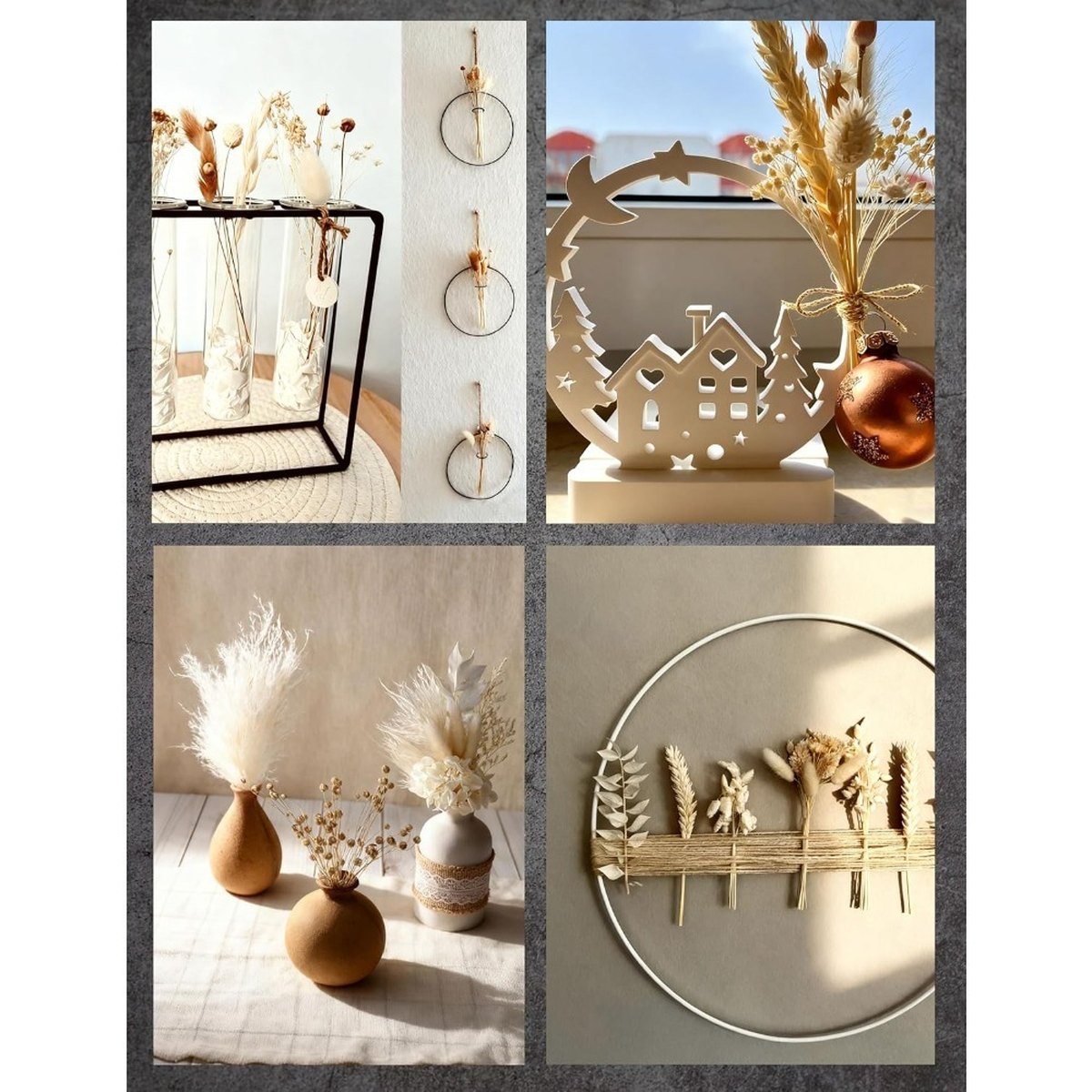 Dried Flower Bouquet, White Mix