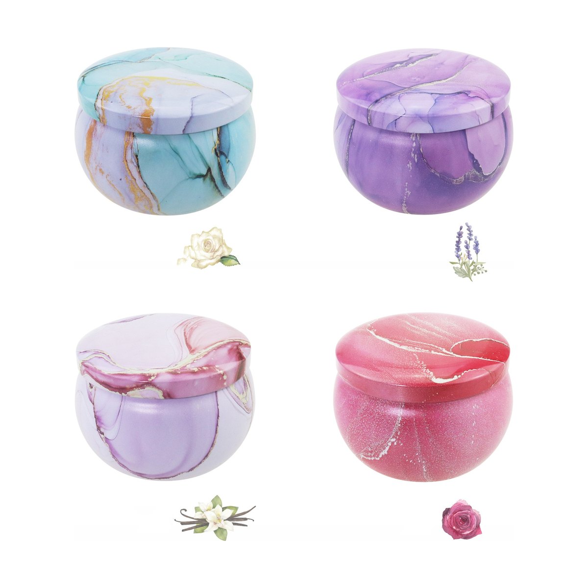 Dried Flower Scented Candles