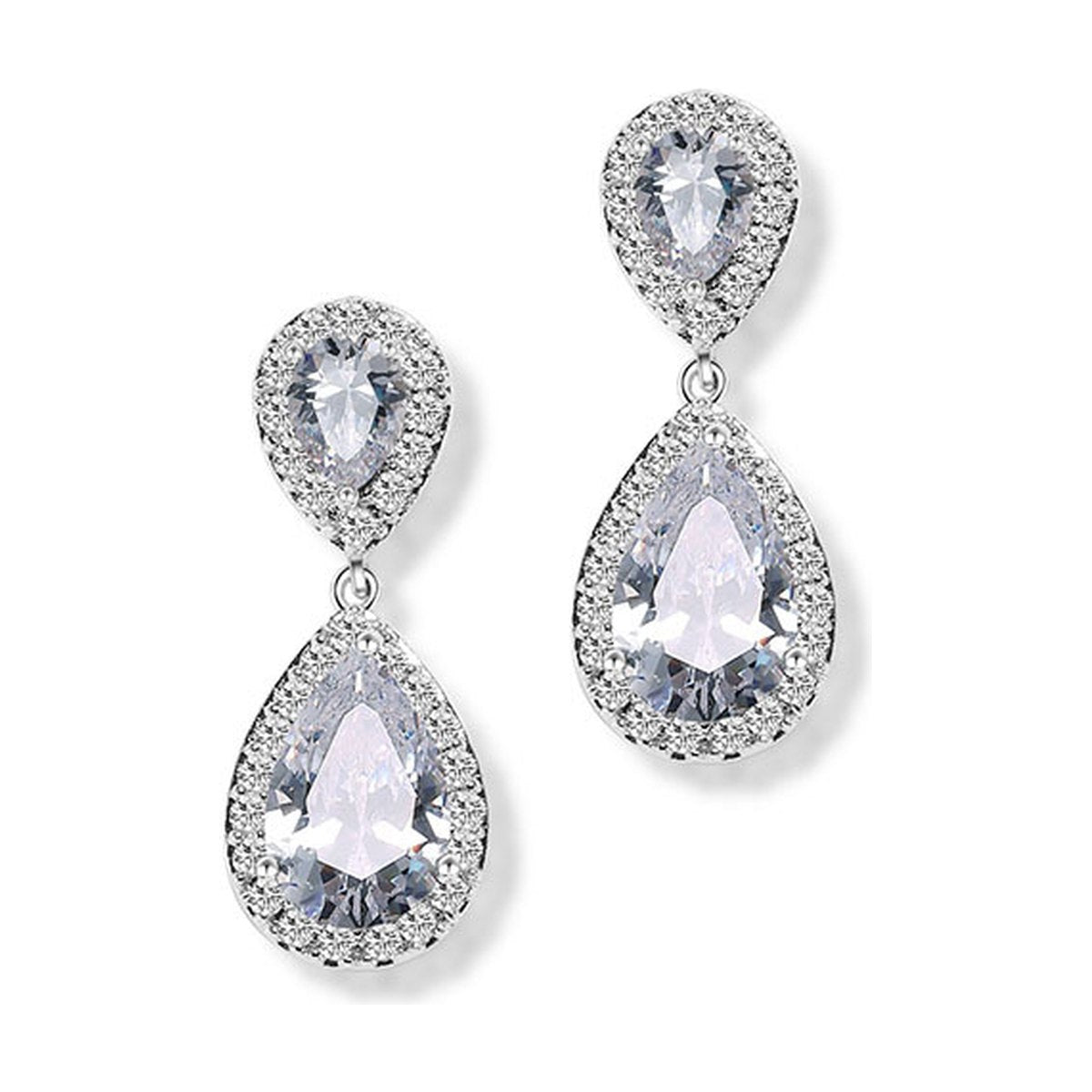Drop Zircon Earrings