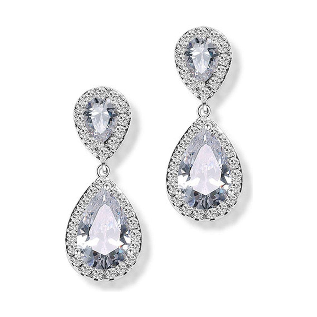 Drop Zircon Earrings