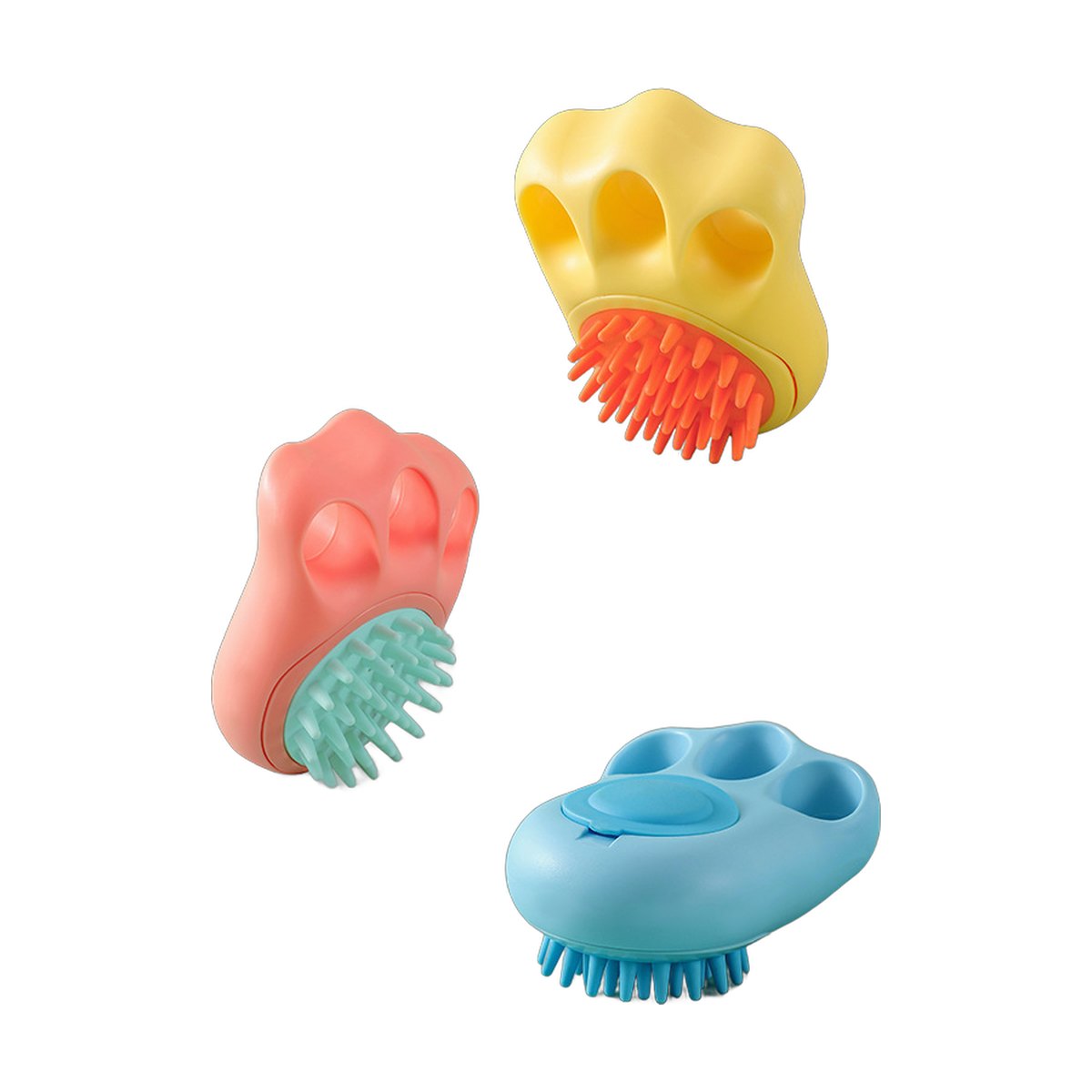 Durable Cat Paw Bath Brush Fine Foaming