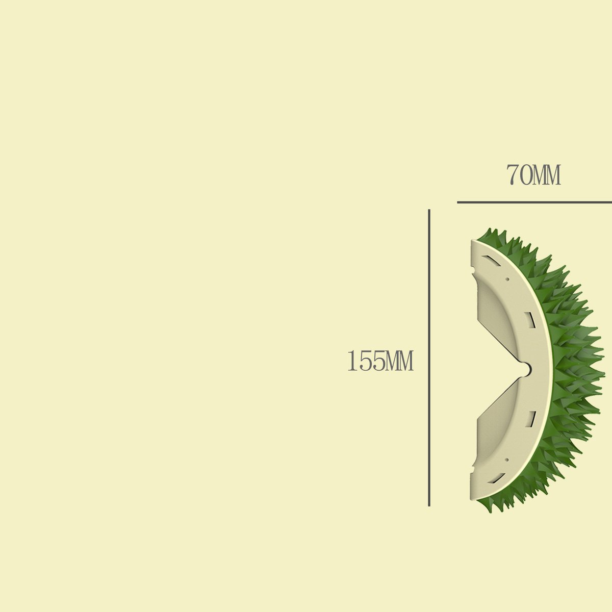 Durian Shaped Toy Hair Remover In Corner