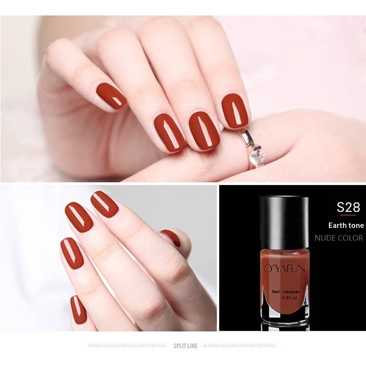 O'YAFUN Nude Peel-Off Nail Polish – 30 Shades