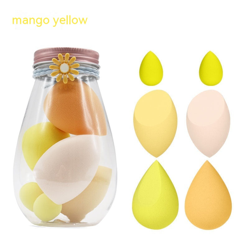 Foreign Trade Makeup Puff 7 Pcs Canned