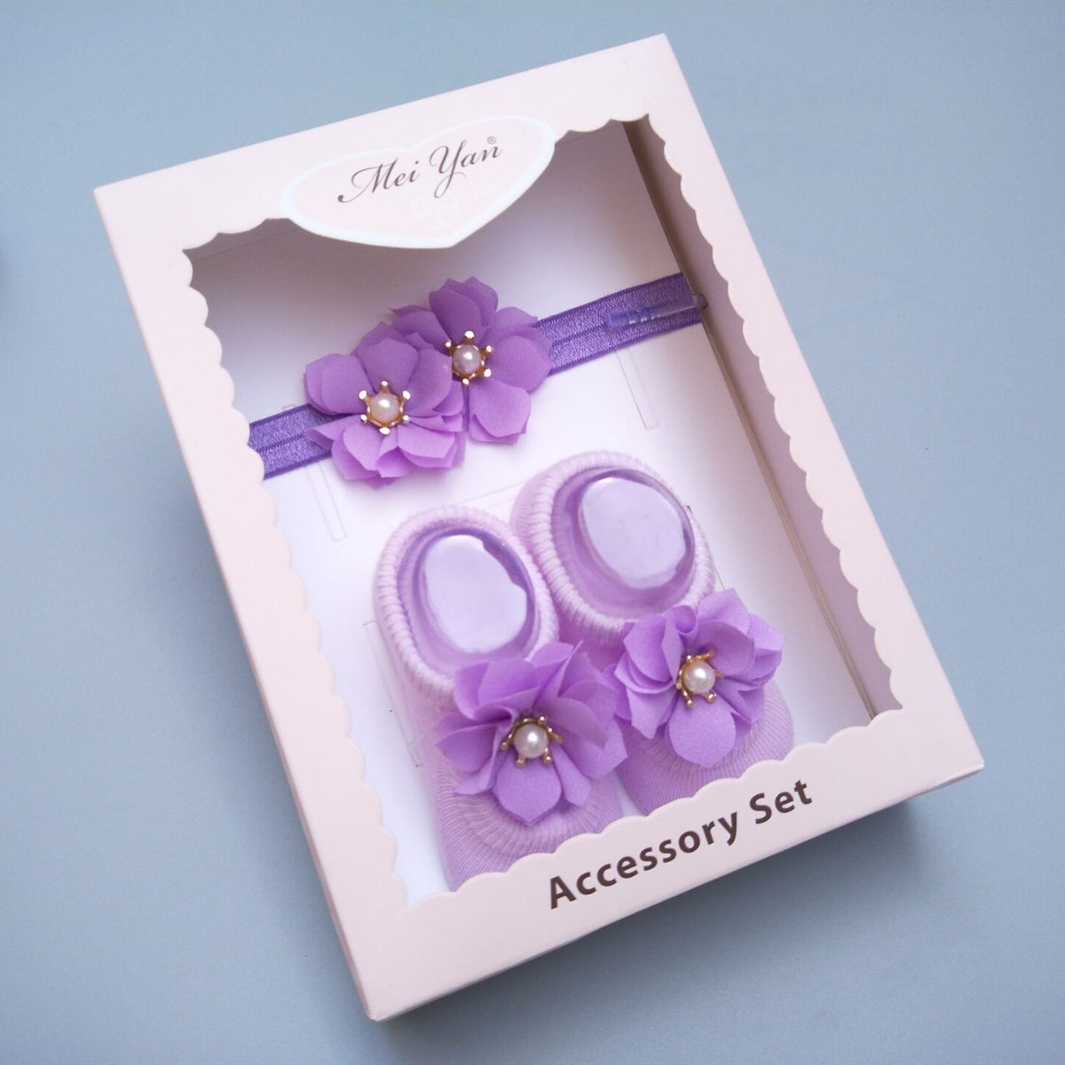 Baby Socks Headband Gift Box