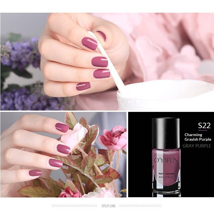 O'YAFUN Nude Peel-Off Nail Polish – 30 Shades