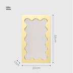 Square Wave Pattern Vanity Mirror Wall Entryway