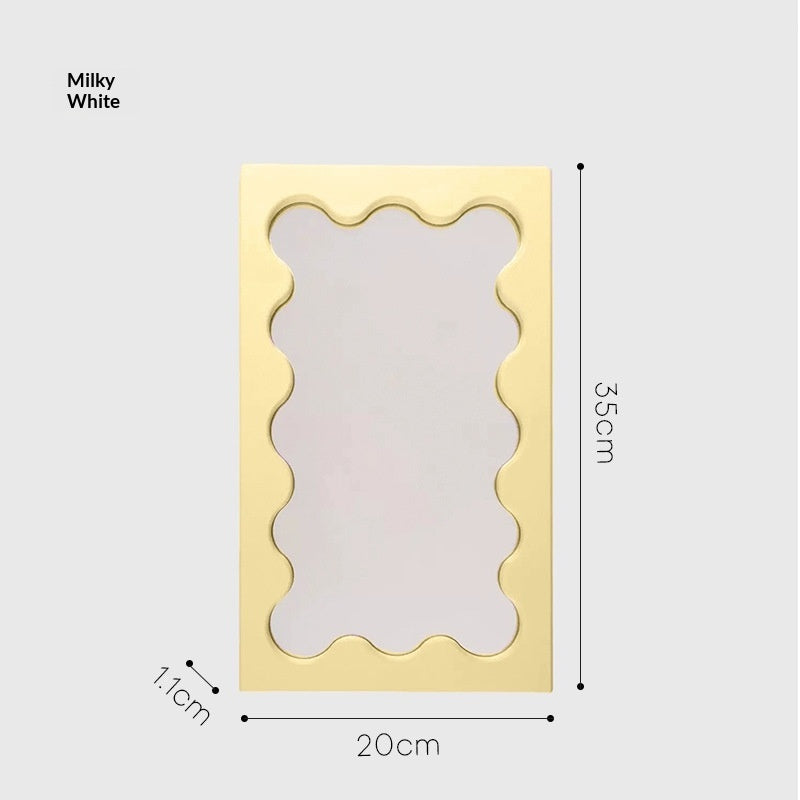Square Wave Pattern Vanity Mirror Wall Entryway