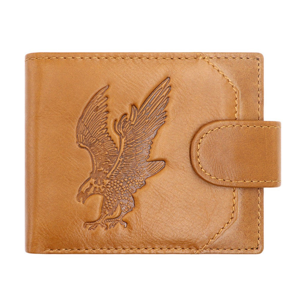 Eagle Hand-polished High-end First Layer Cowhide Wallet