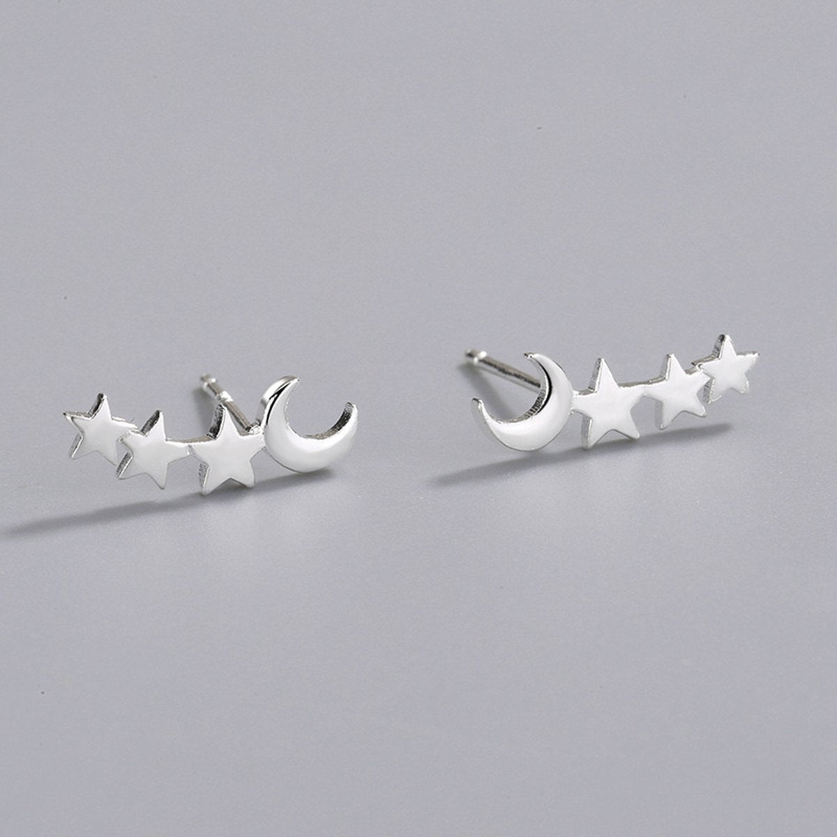 Ear Studs Star Moon Cuff Clip