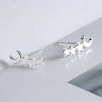 Ear Studs Star Moon Cuff Clip