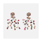 Earrings Colorful Diamond Crystal