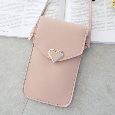 Love Buckle Mobile Phone Bags Transparent Touch