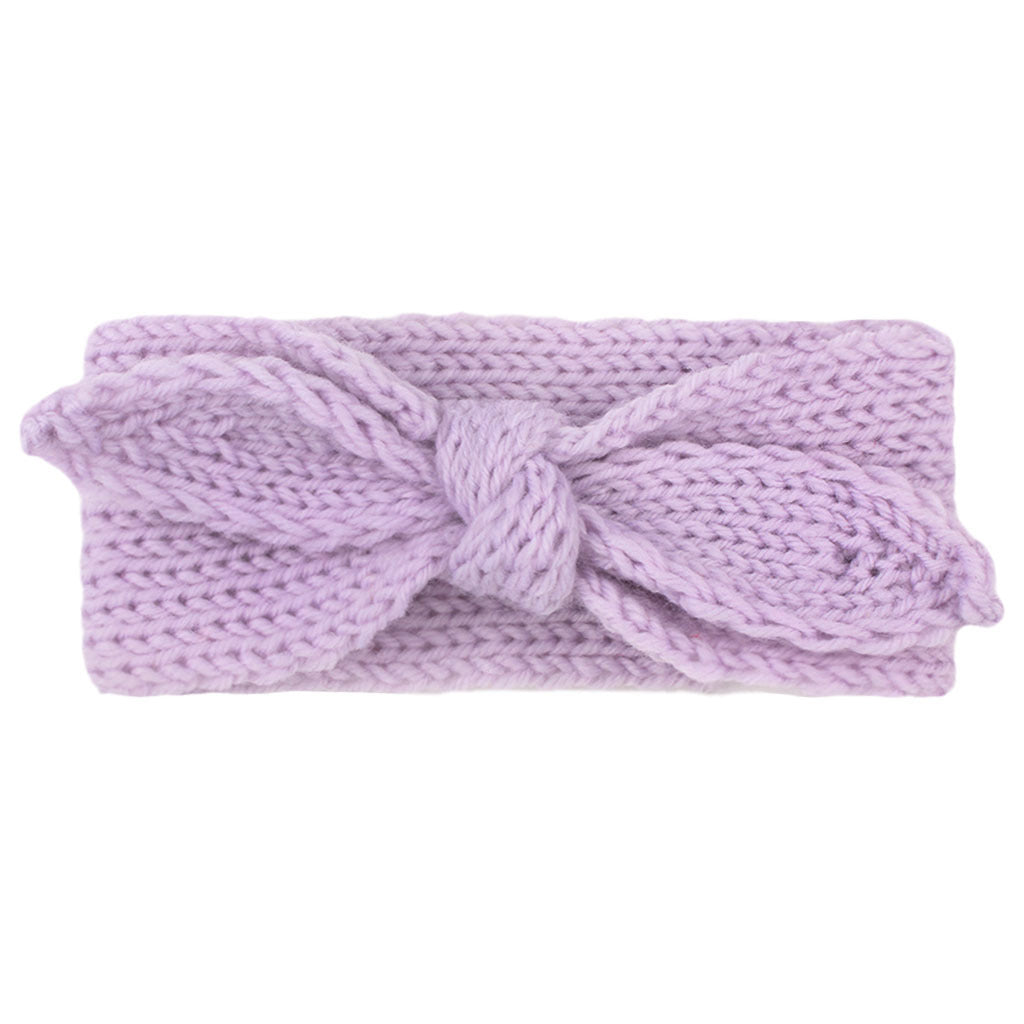 Baby Solid Big Bow Fish Knit Wool