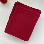 Knitted Cotton Swaddle with Overlock Edge