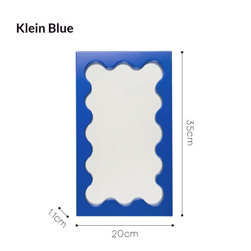 Square Wave Pattern Vanity Mirror Wall Entryway