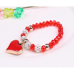 Elastic Crystal Bracelet & Bangle Heart Bracelets