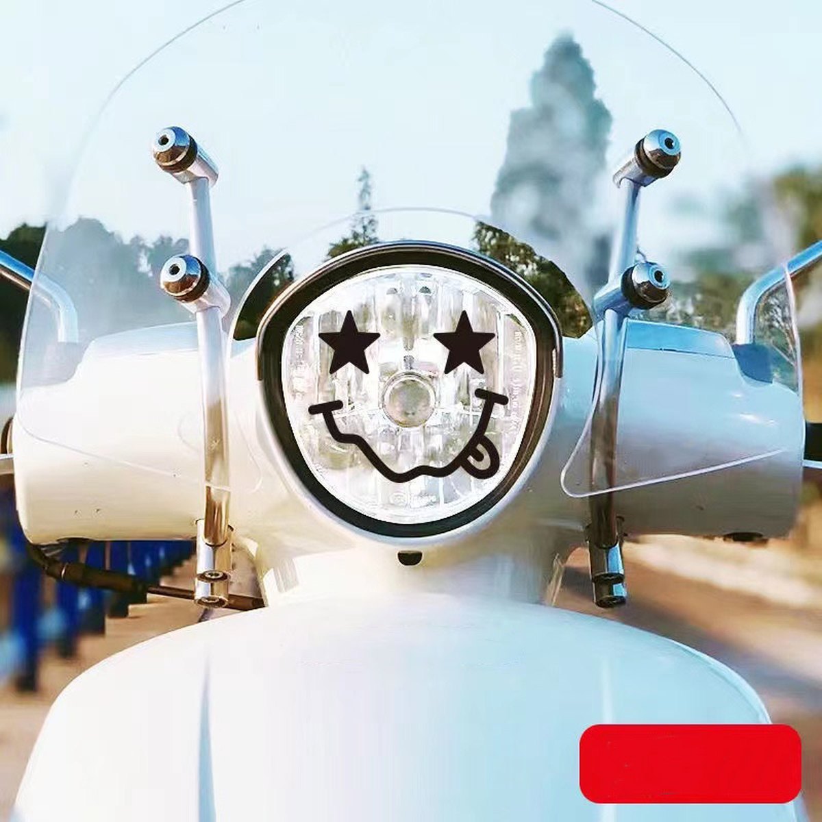 Electric Motorcycle Headlamp Sticker