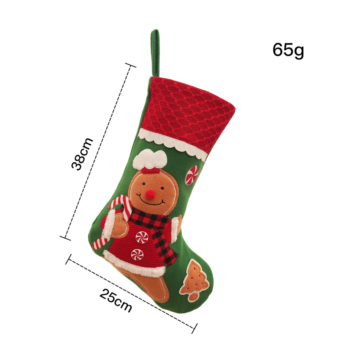 Embroidered Large Christmas Stocking