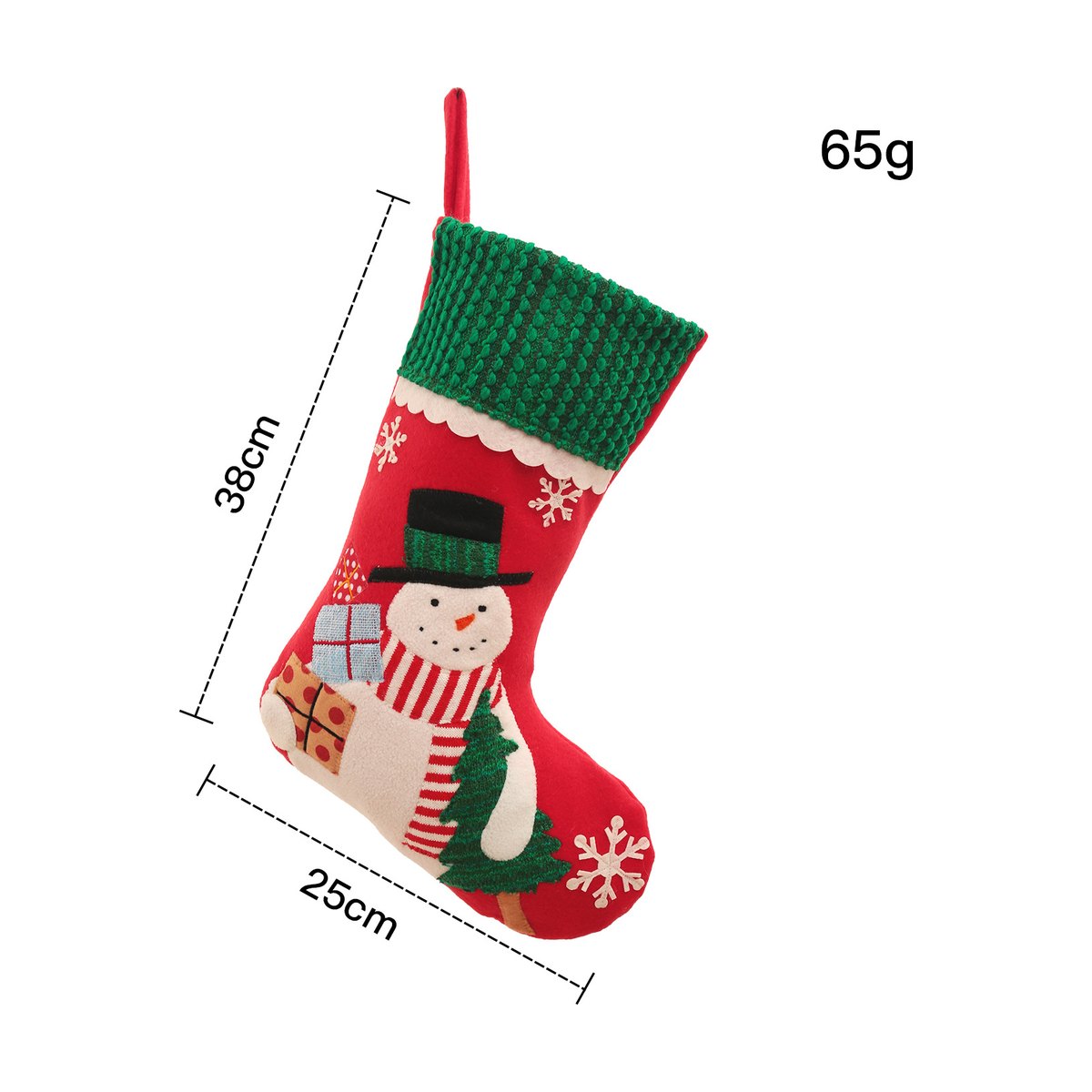 Embroidered Large Christmas Stocking