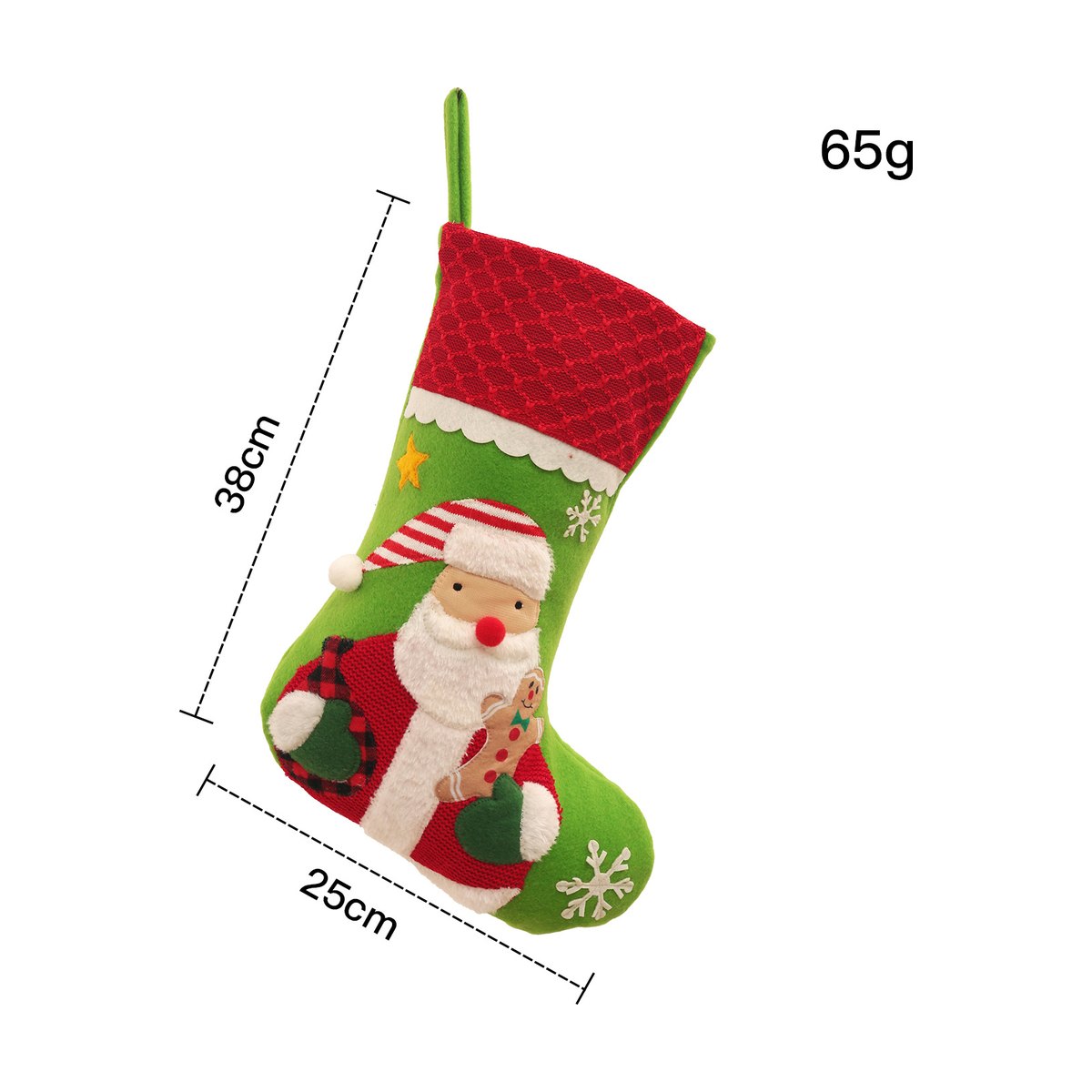 Embroidered Large Christmas Stocking