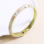 Enamel Floral Bracelet