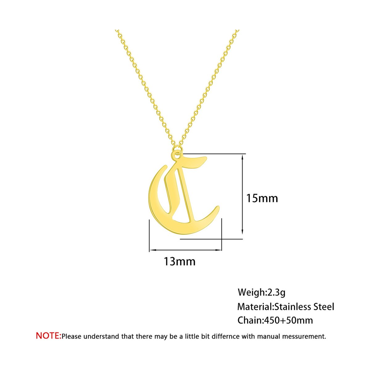 English Pendant Necklace