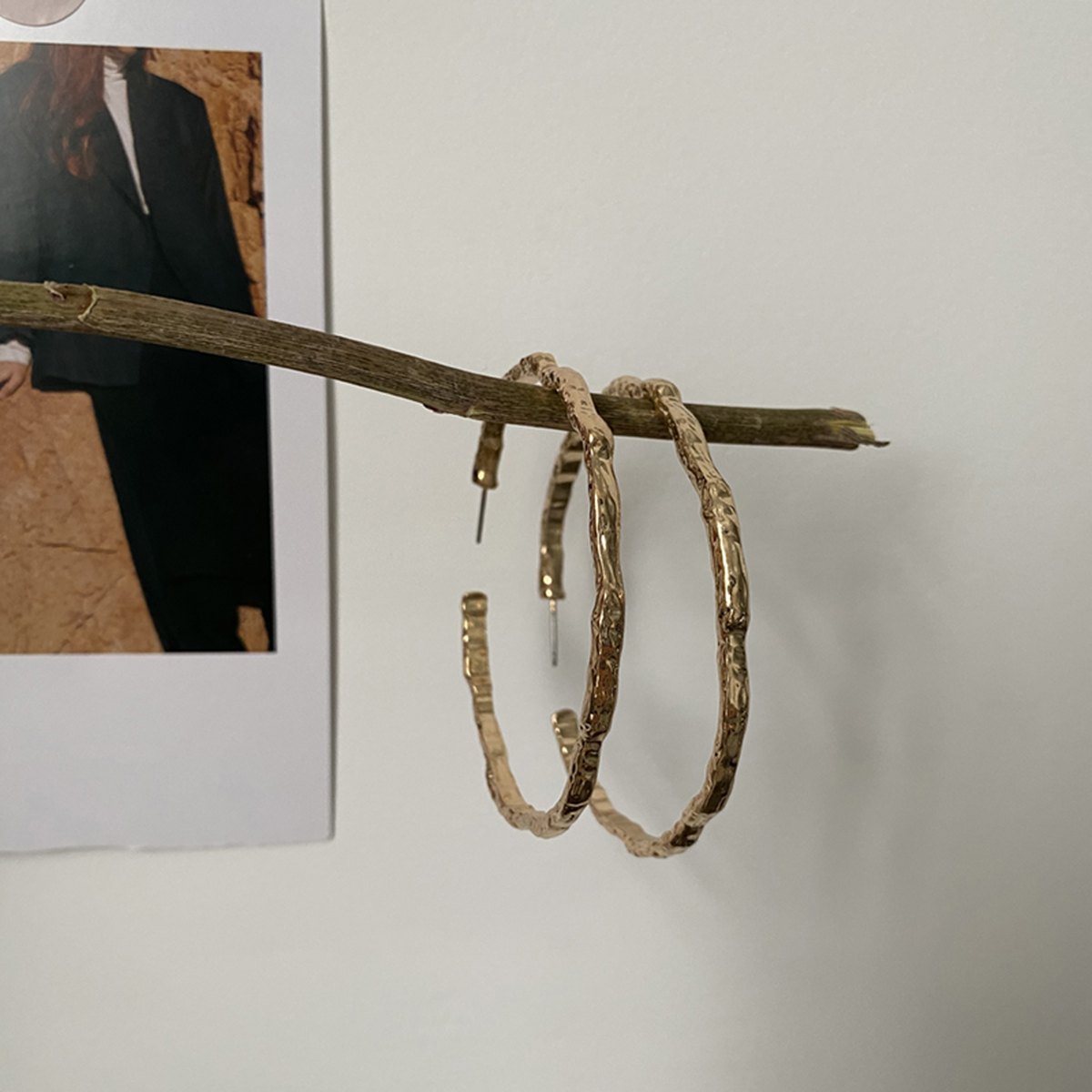 Exaggerated Irregular Hoop Earrings