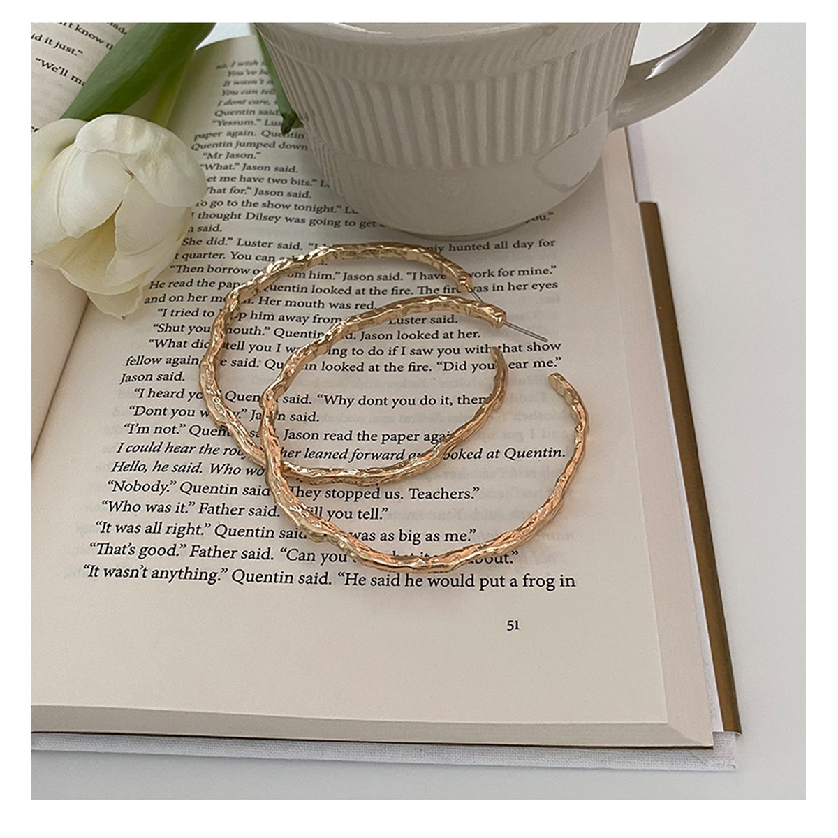 Exaggerated Irregular Hoop Earrings