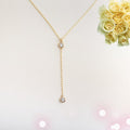 Exquisite Diamond Necklace Metal Pendant