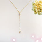 Exquisite Diamond Necklace Metal Pendant