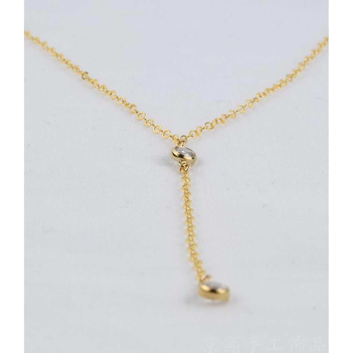 Exquisite Diamond Necklace Metal Pendant