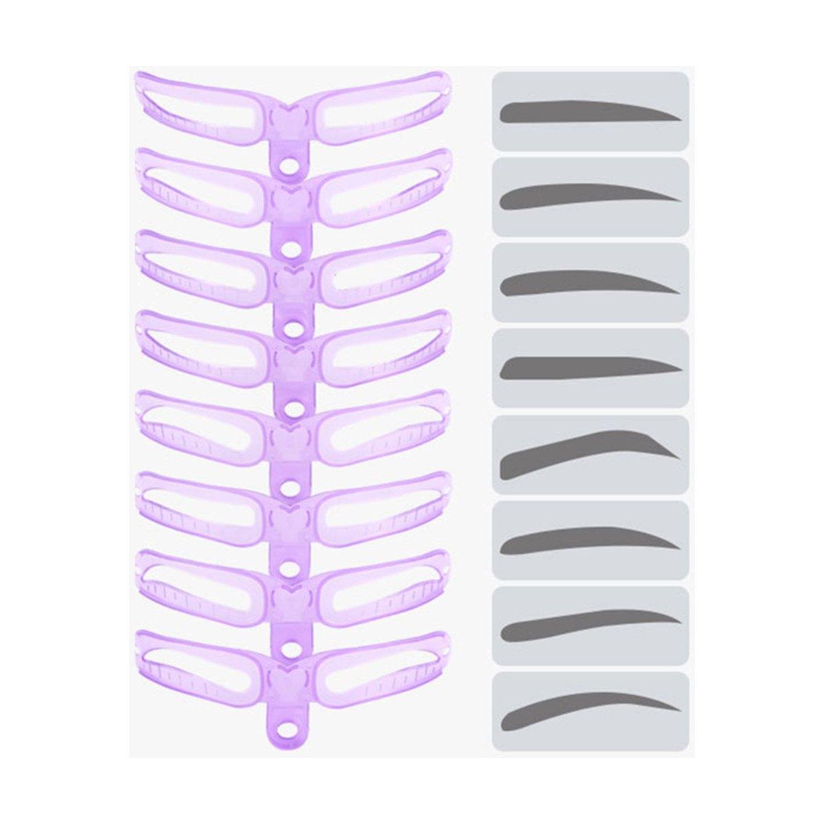 Eyebrow Stencil Kit (8 Styles)