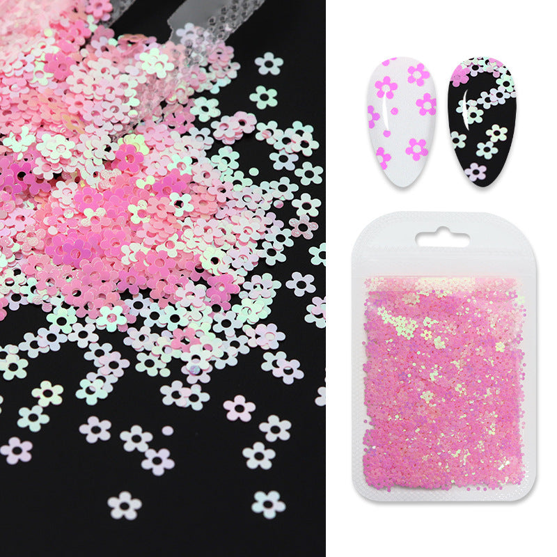 Butterfly Flower Nail Art Sequins Crystal Glue